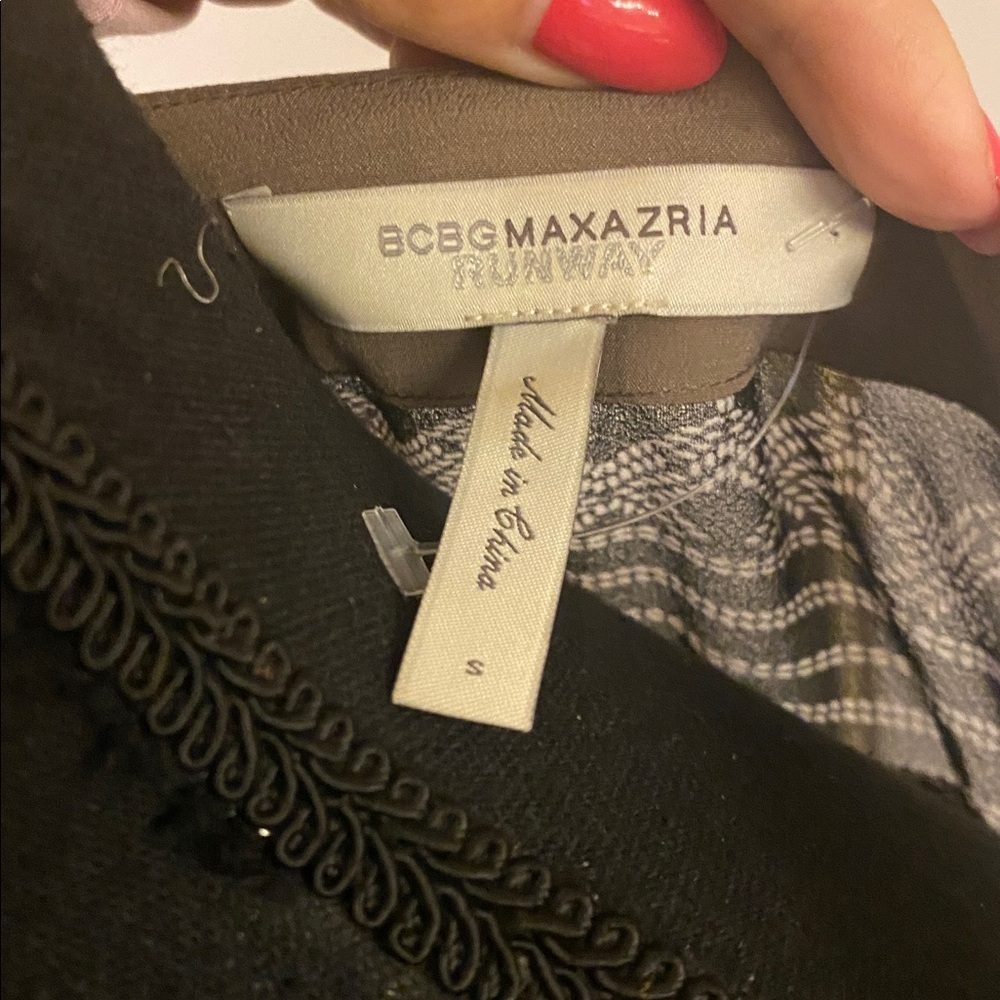 BCBGMaxAzria Runway Black and Gray Dress size S - Picture 3 of 7